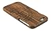 SunSmart Unique Handmade Genuine Natural Wood Wooden Hard bamboo Case Cover for iPhone 6 4.7'' (11-compass walnut)