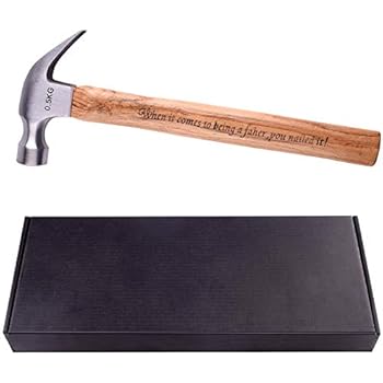 TUPARKA 500g/17.63oz Wood Handle Steel Hammer Tool Hammer for Daily Repair Tools