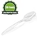Clear Plastic Spoons 200 Counts, Heavy Duty, Disposable Utensil Silverware for Party, BBQ, Picnic, Family, Office, Restaurant