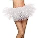 Womens Tutu Skirt White Tutu Women's LED Light Up Neon Tulle Tutu Skirt for Cosplay Costume, White
