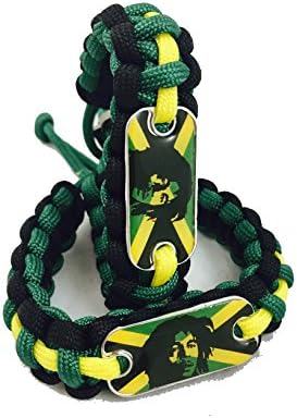 Rasta Charms Jamaican Flag Bob Marley Bracelet Reggae Music