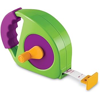 Learning Resources Simple Tape Measure, Measures 4 Feet, Construction Toy, Ages 3+