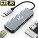 Updated 2021 Version USB C Hub for Nintendo Switch, 4-in-1 USB C Adapter with 4K USB C to HDMI, USB 3.0 and 2.0 Ports, MacBook Pro 2016/2017/2018/2019, ChromeBook, XPS, and More