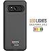 Galaxy S8 Battery Case Qi Wireless Charging Compatible, Alpatronix BX430 5.8-inch 4500mAh Slim Rechargeable Extended Protective Portable Backup Charger Case for Samsung Galaxy S8 [Android 8.0] - Black