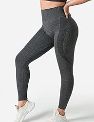 YEOREO Women High Waist Workout Gym Smile Contour