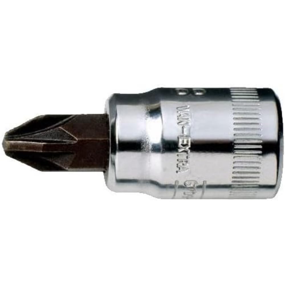 Bahco 6709PZ-3 1/4-Inch Socket Driver for Pozidriv Head Screws, Silver/Black, PZ-3