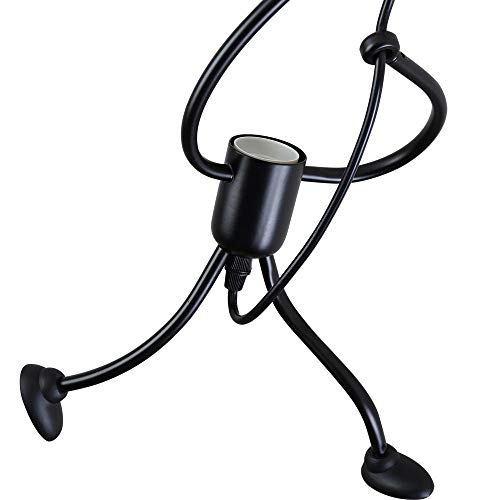 Industrial Metal Pendant Light, Creative Cartoon Ceiling Light Fixture, Indoor Hanging Lamp, Modern Minimalist Lamps for Bedrooms Loft Study Restaurant Entryway Foyer, E27, Bulb not Included - Thumbnail 3