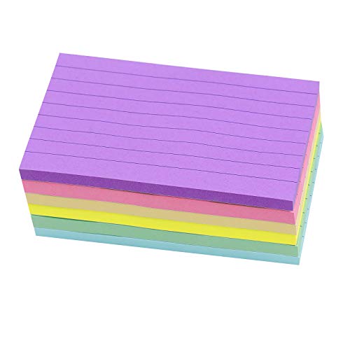 Lined Sticky Notes 3X5 in Pastel Ruled Post Stickies It Super Sticking