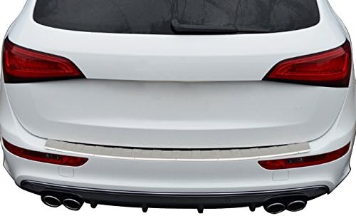 OMAC Fits Audi Q5 2009-2017 | Auto Exterior Accessories Stainless Steel Brushed Chrome Cover Rear Bumper Streamer Trunk Sill Protector Trim