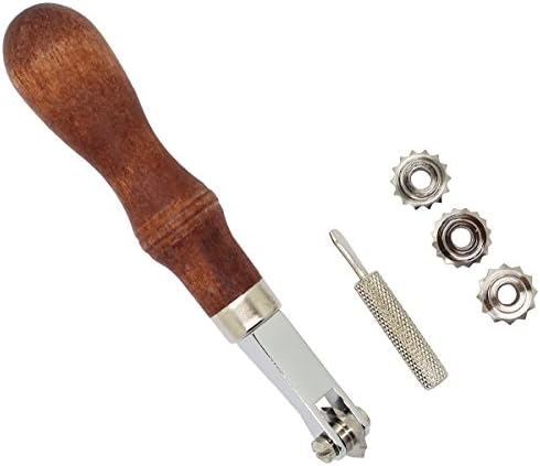 KOTVTM Wheel Leather Sewing Stitch Spacing leathercraft Spacer Embossing System Set Overstitch Wheel Tool