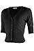 Ollie Arnes Women Basic Short Sleeve Versatile Bolero Shrug Cardigan Junior Plus