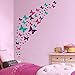 Jeyfel Decals: Butterfly Wall Decals- Purple, Pink & Turquoise Set. DIY Decoration. Beautiful Butterfly Wall Stickers. Girls, Nursery, Room Decor.