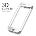 D&P 3D Original Curve Fit Series Tempered Glass Screen Protector and Backside Protector, White