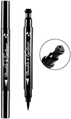 Xixou Eyeliner Pencil Pen with Eye Makeup Stamp Waterproof Double Sided Long Lasting Seal Eyeliner