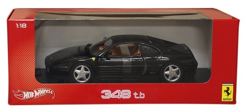 Hot wheels X5530 Ferrari 348 TB Black 1/18 Diecast Car Model by Hotwheels