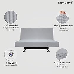 Easy-Going Stretch Futon Sofa Slipcover Armless