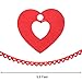 JOYIN 27 Pieces Valentines Day Decoration Kit with 1 Heart Shaped Garland, 2 Tissue Fans, Tissue Poms, 6 Heart String, 8 Double Swirls and Other Pieces