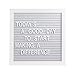 Pearhead Classic Wooden Letterboard, Gender-Neutral Baby Keepsake Nursery Décor, Photo Prop Message Board, Gray and White