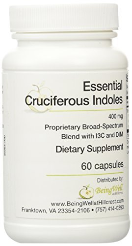 Essential Cruciferous Indoles with IC3 and DIM 60 Vegetarian Capsules by Being Well at Hillcrest