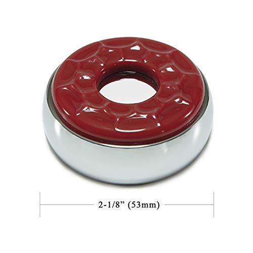 Set Of 8 Shuffleboard Pucks (Weights) - 2-1/8", 4 Red & 4 Blue, Chrome Steel
