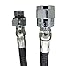 Scuba Choice (SCMP-08) 33-Inch Kevlar Nylon Braided HP High Pressure Hose for 1st Stage Gauge, Black