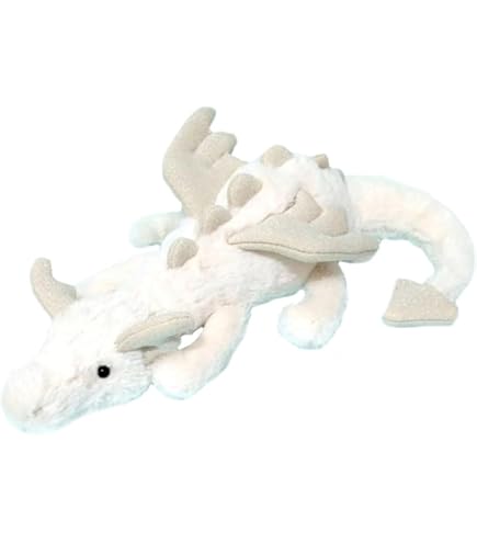 Amazon.com: Apricot Lamb Toys Plush White Lying Dragon Dinosaur