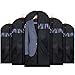 HOUSE DAY Garment Bags for Storage 5 Pack 42 inch Garment Bags for Travel Foldable Storage Bags Suit Covers For Closet,Washable Garment Suit Cover for Dresses,Suits,Coats