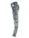 Moonwalk Mens Runway Hiphop Skinny Elastic Denim Biker Jeans Joggers 32 Grey