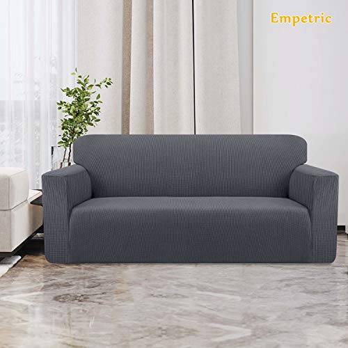 Empetric Stretch Sofa Cover 1 Piece Thicker Couch Cover For 3 Cushion 