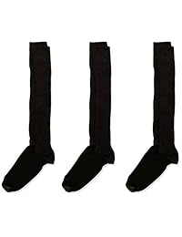 Gold Toe Calcetín de vestir Windsor de mezcla de lana por encima de la pantorrilla, paquete de tres