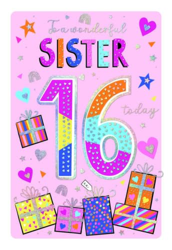 For A Special Sister on Your 16th Birthday Card -