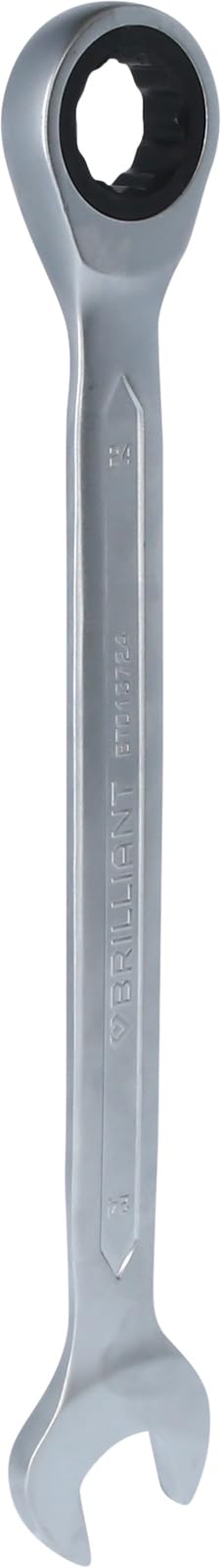 BRILLIANT TOOLS BT013724 Ratchet Ring Spanner 24 mm [Powered by KS Tools] — image 1
