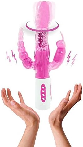 Remote 12 Modes vi^Bra^Tion 4 Function 360 Rotation Double Penetrations ra-bbit ana*l vi^Bra^tor S*E*X t-oys for Woman S*E*X Products as pic OneSize