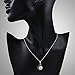 Chuvora 925 Sterling Silver White Shiva Eye and Green Abalone Shell Reversible Necklace, 18 inches