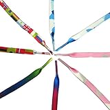 YFINE 4 Different Length Flag/Gradient Rainbow Color Flat Shoelaces for Shoes Sneakers-2 Pair