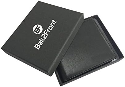 Genuine Leather RFID Shielded Wallet with Gift Box, 8 Card Slots, Dual Bill Slots, Stop Wireless Hacking a Theft RFID Blocking Wallets For Men, Secure Bifold Wallet, perfect Christmas gift for men