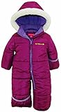 Pink Platinum Baby Girls One Piece Warm Winter Puffer Snowsuit Pram Bunting