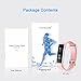 LETSCOM Fitness Tracker, Activity Tracker, IP67 Water Resistant Smart Bracelet as Step Counter, Sleep Monitor, Pedometer, Calorie Counter Watch for Kids Women Men