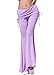 ZLTdream Women's Belly Dance Slit Pants Milk Silk