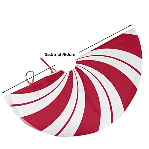 NGFF Mint Sugar Double Swirl Candy Traditional Christmas Tree Skirt