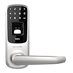 Ultraloq UL3 Fingerprint and Touchscreen Keyless Smart Lever Door Lock (Satin Nickel)