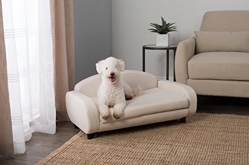 Paws & Purrs Pet Upholstered Sofa Bed, Oatmeal - Thumbnail 6