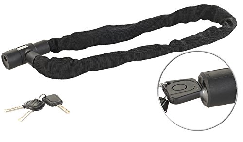 AGT Fahrradkettenschloss: Fahrrad- & Motorrad-Kettenschloss, 6-mm-Kette, spezialgehärtet, 80 cm (Roller-Kettenschloss)