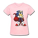 Ryan Women's T Shirts King Sonic Of The Game Sonic Hedgedog Size XL Pink