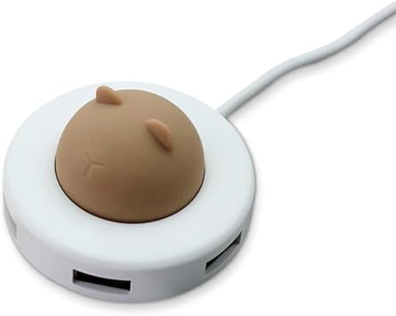 Amazon Usbポートハブ ポートアダプタ 3 Usb 2 0 かわいいusb電源usbマルチソケット充電 多くのusb 充電口に適用される3種類のかわいいデザイン ヒグマ Wowoone Usbハブ 通販
