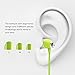 UiiSii U5 Headphones Stereo In-ear Earphones Flat Noodle Shape Cable Music Noise Isolating with Microphone and Volume Control(Green)