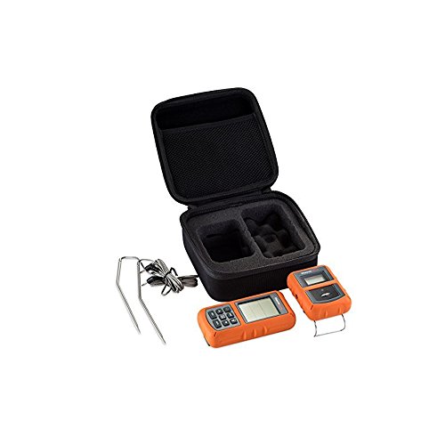 hothuimin Hard Travel Case for ThermoPro TP20/TP08/TP07 Wireless Remote Digital Cooking Food Meat Thermometer EVA hard Case Durable Travel Protective Carrying Case #32-WDJB