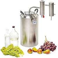 SPEAKEASY 4 Gallon Moonshine Still, Double Chamber Stainless Steel Distiller, Home Brewing DIY Kit