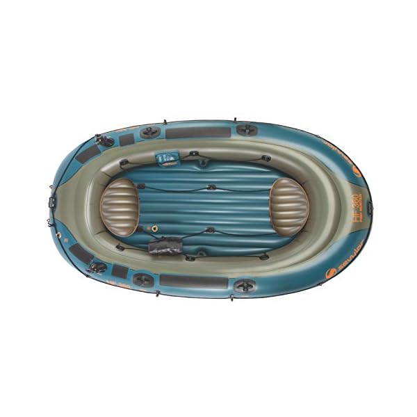 Sevylor-Fish-Hunter-360-6-Person-Fishing-Boat-with-Berkley-Rod-Holder
