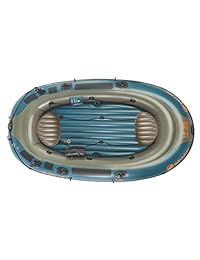 Sevylor Fish Hunter 360 lancha de pesca con capacidad para 6 personas con soporte para caña.